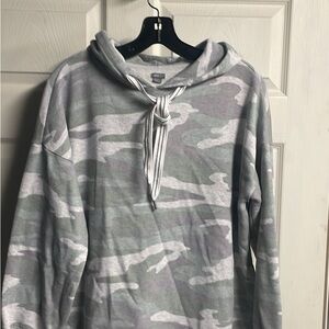 Aerie Gray Camo Hoodie